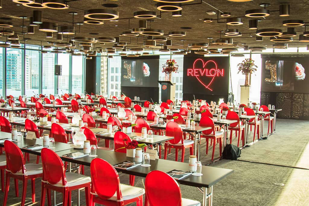 LED screen and neon sign | Revlon Distributor Summit